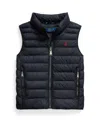 Polo Ralph Lauren Toddler And Little Boys P-layer 2 Packable Quilted Vest In Black