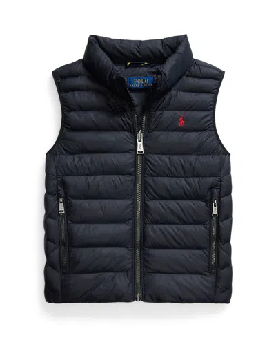 Polo Ralph Lauren Kids' Toddler And Little Boys P-layer 2 Packable Quilted Vest In Black