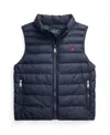 Polo Ralph Lauren Toddler And Little Boys P-layer 2 Packable Quilted Vest In Blue