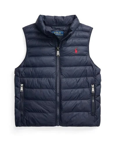 Polo Ralph Lauren Kids' Toddler And Little Boys P-layer 2 Packable Quilted Vest In Blue
