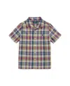 Polo Ralph Lauren Toddler And Little Boys Plaid Camp Shirt