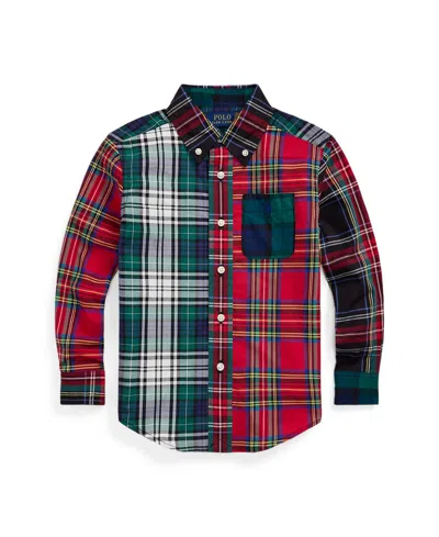 Polo Ralph Lauren Kids' Toddler And Little Boys Plaid Cotton Fun Shirt In 6211b1 Tartan Funshirt