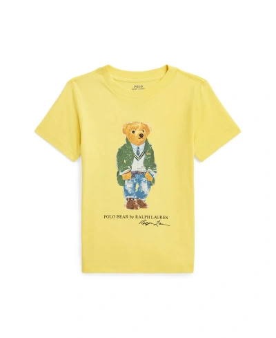 Polo Ralph Lauren Kids' Toddler And Little Boys Polo Bear Cotton Jersey T-shirt In Sp Paris Bear Oasis Yellow