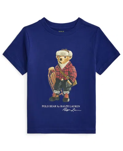 POLO RALPH LAUREN TODDLER AND LITTLE BOYS POLO BEAR COTTON JERSEY TEE