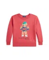 Polo Ralph Lauren Polo Bear Fleece Sweatshirt In Nantucket Red Bear