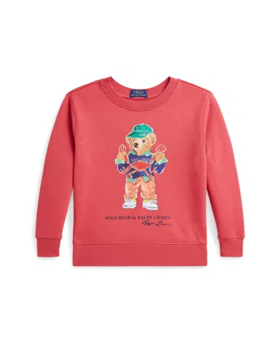 POLO RALPH LAUREN TODDLER AND LITTLE BOYS POLO BEAR FLEECE SWEATSHIRT