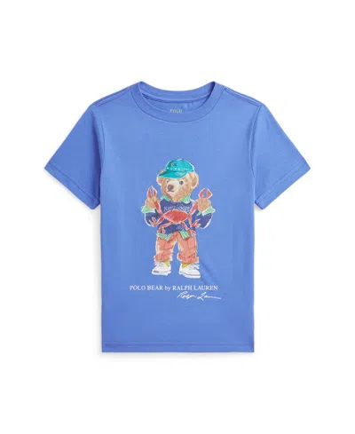 Polo Ralph Lauren Kids' Toddler And Little Boys Polo Bear Jersey T-shirt In Blue