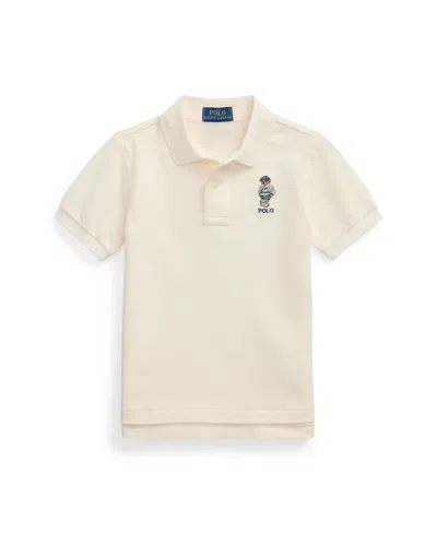 POLO RALPH LAUREN TODDLER AND LITTLE BOYS POLO BEAR MESH POLO SHIRT