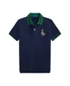 Polo Ralph Lauren Polo Bear Cotton Polo Shirt In Blue