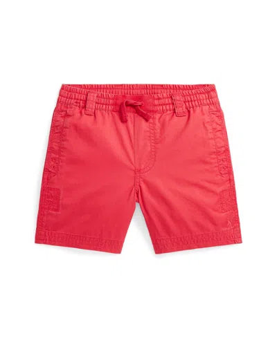 Polo Ralph Lauren Kids' Toddler And Little Boys Pull-on Twill Shorts In Starboard Red