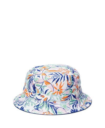 Polo Ralph Lauren Kids' Toddler And Little Boys Reversible Tropical-print Bucket Hat In Sea Creature Tropical