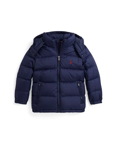 Polo Ralph Lauren Kids' Toddler And Little Boys Ripstop Down Hooded Jacket In Blue