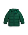 Polo Ralph Lauren Toddler And Little Boys Ripstop Down Hooded Jacket In Green