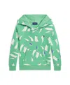 Polo Ralph Lauren Sailboat-print French Terry Hoodie In Deco Sails Print,green