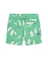 Polo Ralph Lauren Sailboat-print French Terry Short In Deco Sails Print,green