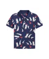 Polo Ralph Lauren Big Boys Sailboat-print Polo Shirt In Deco Sails Print Navy