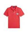 Polo Ralph Lauren Big Boys Scooter-embroidered Polo Shirt In Starboard Red