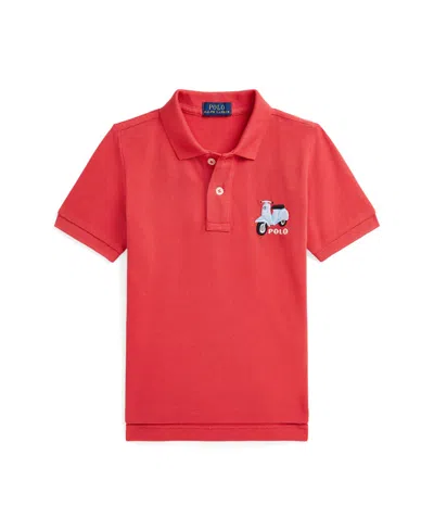 POLO RALPH LAUREN TODDLER AND LITTLE BOYS SCOOTER-EMBROIDERED POLO SHIRT