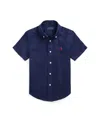 Polo Ralph Lauren Toddler And Little Boys Short-sleeve Shirt In Newport Navy