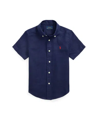 Polo Ralph Lauren Kids' Toddler And Little Boys Short-sleeve Shirt In Newport Navy