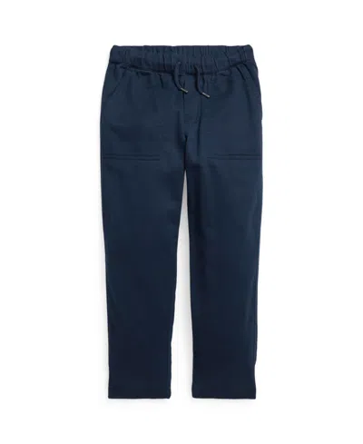 Polo Ralph Lauren Kids' Toddler And Little Boys Stretch Dobby Tapered Pants In Blue