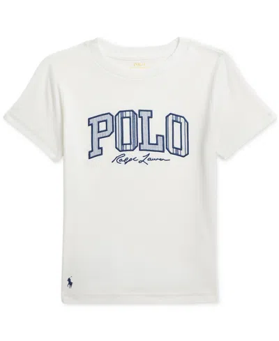 Polo Ralph Lauren Kids' Toddler & Little Boys Striped-logo Cotton Jersey T-shirt In Gold