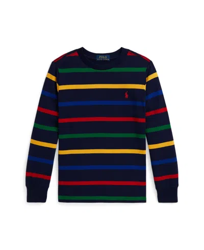 Polo Ralph Lauren Kids' Toddler And Little Boys Striped Long Sleeve T-shirt In Multi