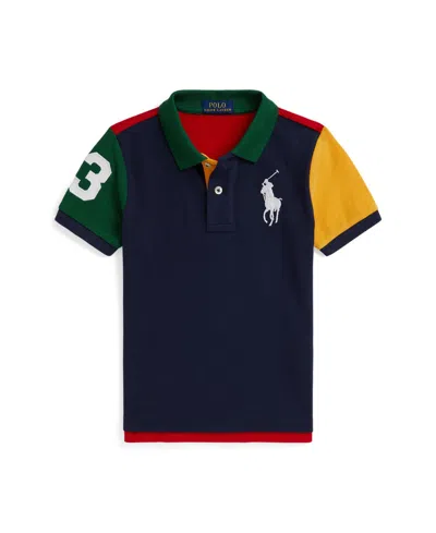 POLO RALPH LAUREN TODDLER AND LITTLE BOYS STRIPED POPLIN POLO SHIRT
