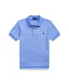 Polo Ralph Lauren Striped Soft Cotton Polo Shirt In Harbor Island Blue Multi