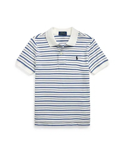 Polo Ralph Lauren Kids' Toddler And Little Boys Striped Soft Polo Shirt In White Multi