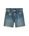 Polo Ralph Lauren Big Boys Sullivan Slim Cutoff Denim Shorts In Falcon