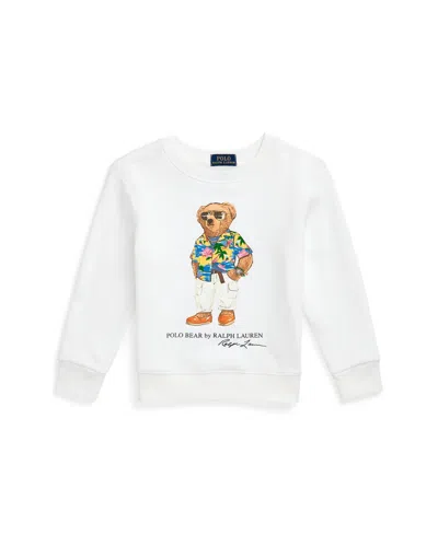 Polo Ralph Lauren Kids' Toddler And Little Boys Tie-dye-print Fleece Short In White