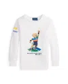 Polo Ralph Lauren Toddler And Little Boys Us Open Polo Bear Fleece Sweatshirt In Multi