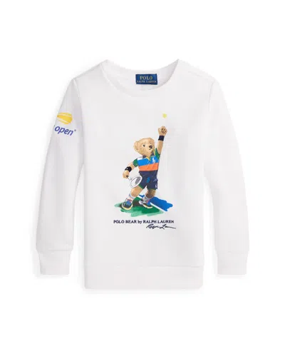 Polo Ralph Lauren Kids' Toddler And Little Boys Us Open Polo Bear Fleece Sweatshirt In Multi