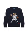 Polo Ralph Lauren Toddler And Little Boys Yankees Bear Sweater In Rl Navy