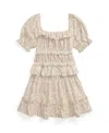 Polo Ralph Lauren Big Girls 2-piece Floral Top And Skirt Set