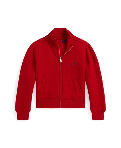 Polo Ralph Lauren Kids' Toddler & Little Girls 2t-6x Quilted Cable-motif Jacket In Red