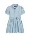Polo Ralph Lauren Belted Indigo Chambray Shirtdress In New Medium Wash