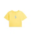 Polo Ralph Lauren Toddler And Little Girls Big Pony Jersey Boxy T-shirt In Oasis Yellow