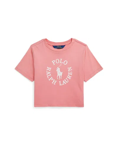 Polo Ralph Lauren Kids' Toddler And Little Girls Big Pony Logo Cotton Jersey T-shirt In Ribbon Pink