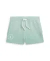 POLO RALPH LAUREN TODDLER AND LITTLE GIRLS BIG PONY LOGO COTTON TERRY SHORTS