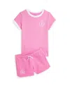 Polo Ralph Lauren Toddler And Little Girls Big Pony Logo Jersey T-shirt In Laguna Pink