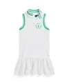Polo Ralph Lauren Big Pony Logo Terry Dress In White