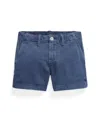 Polo Ralph Lauren Toddler And Little Girls Chino Shorts In Light Navy