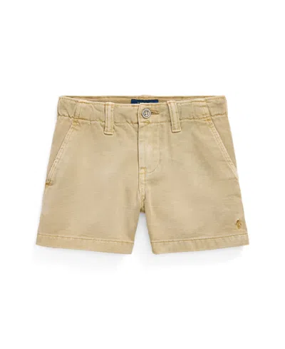 Polo Ralph Lauren Kids' Toddler And Little Girls Cotton Chino Shorts In Classic Khaki