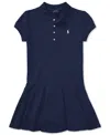 Polo Ralph Lauren Toddler Girls Polo Dress In Blue