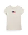 Polo Ralph Lauren Big Girls Flag-applique Jersey T-shirt