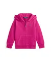 Polo Ralph Lauren French Terry Full-zip Hoodie In Pink