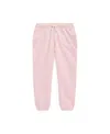 Polo Ralph Lauren Big Girls Fleece Jogger Pants In Hint Of Pink