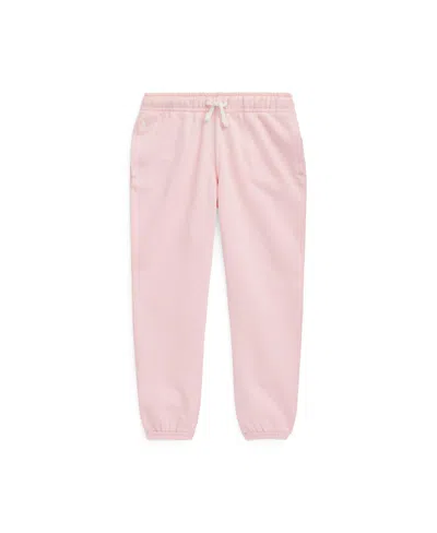 Polo Ralph Lauren Kids' Big Girls Fleece Jogger Pants In Hint Of Pink